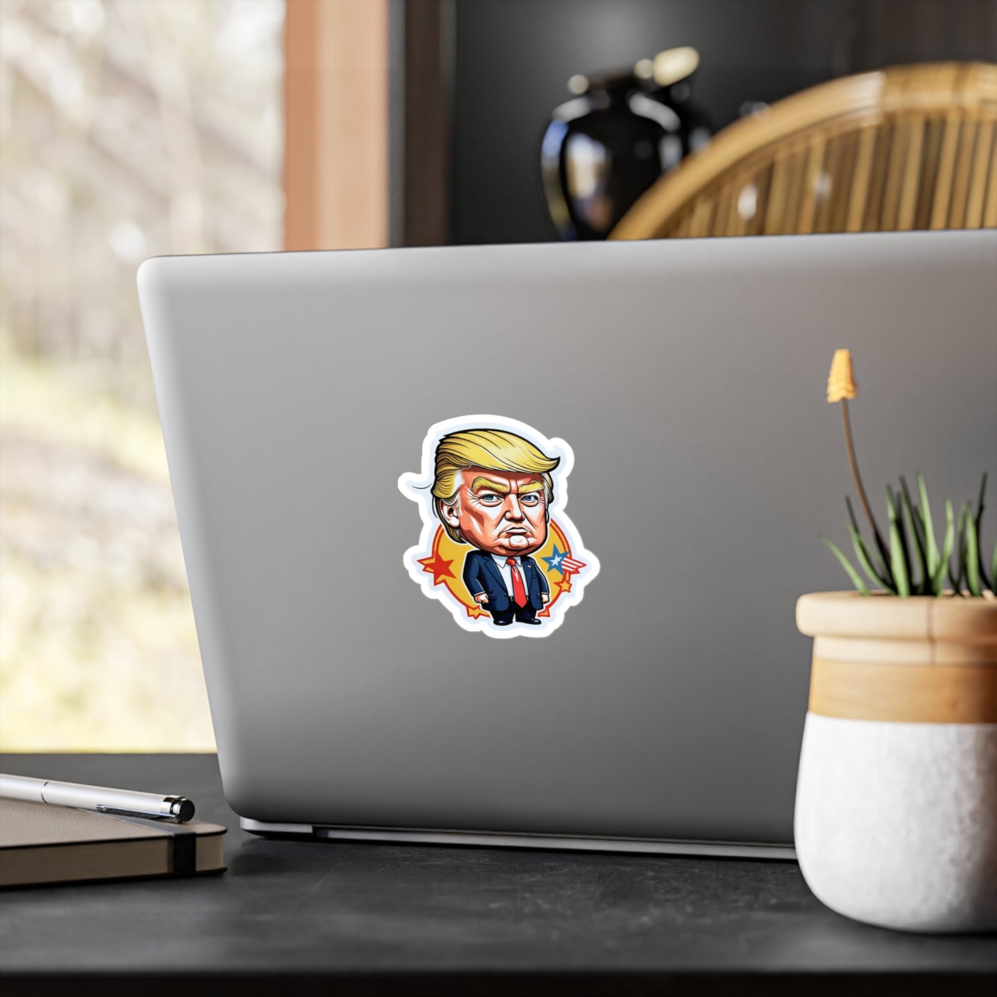 Cartoon Trump Vinyl Car Decal