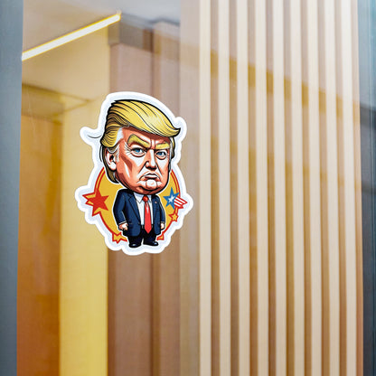 Cartoon Trump Vinyl Car Decal