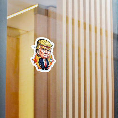 Cartoon Trump Vinyl Car Decal