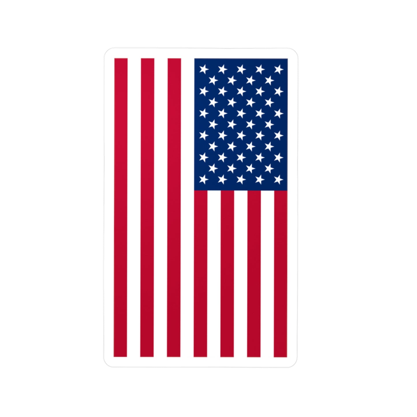 A USA flag sticker 