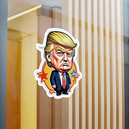 Cartoon Trump Vinyl Car Decal