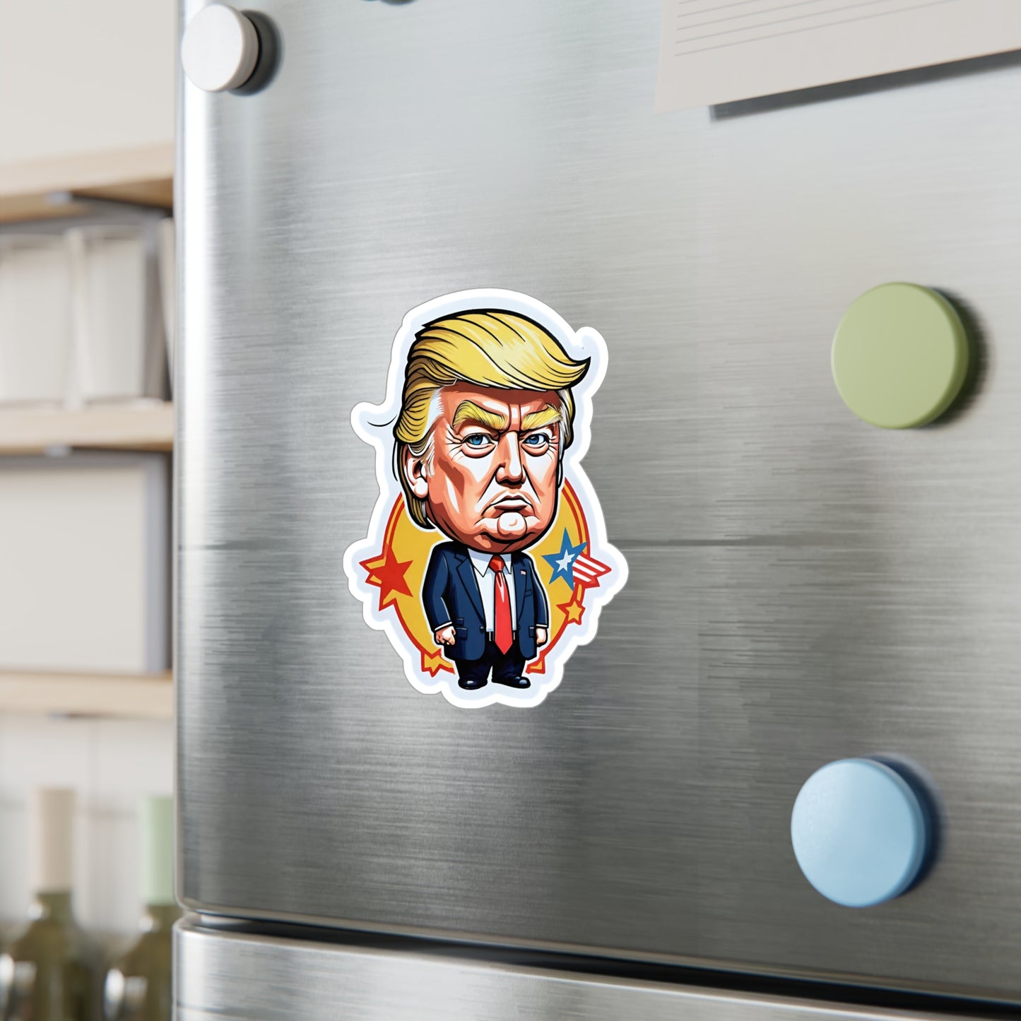 Cartoon Trump Vinyl Car Decal