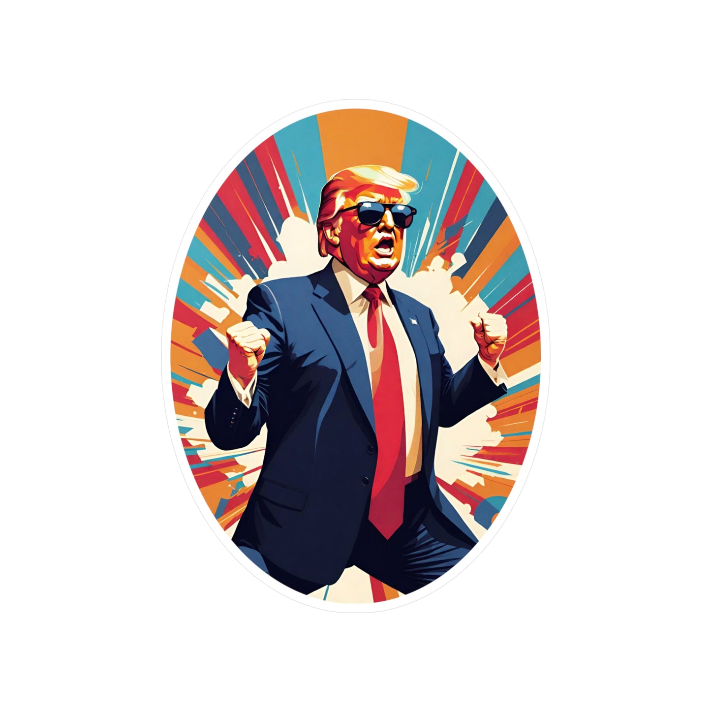 Celebrating Trump Vinyl Car Decal