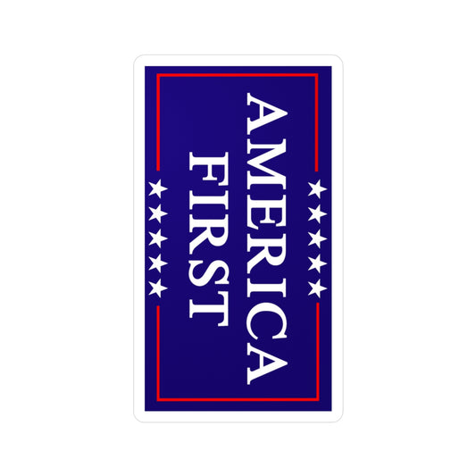 America First Vinyl Car Decal