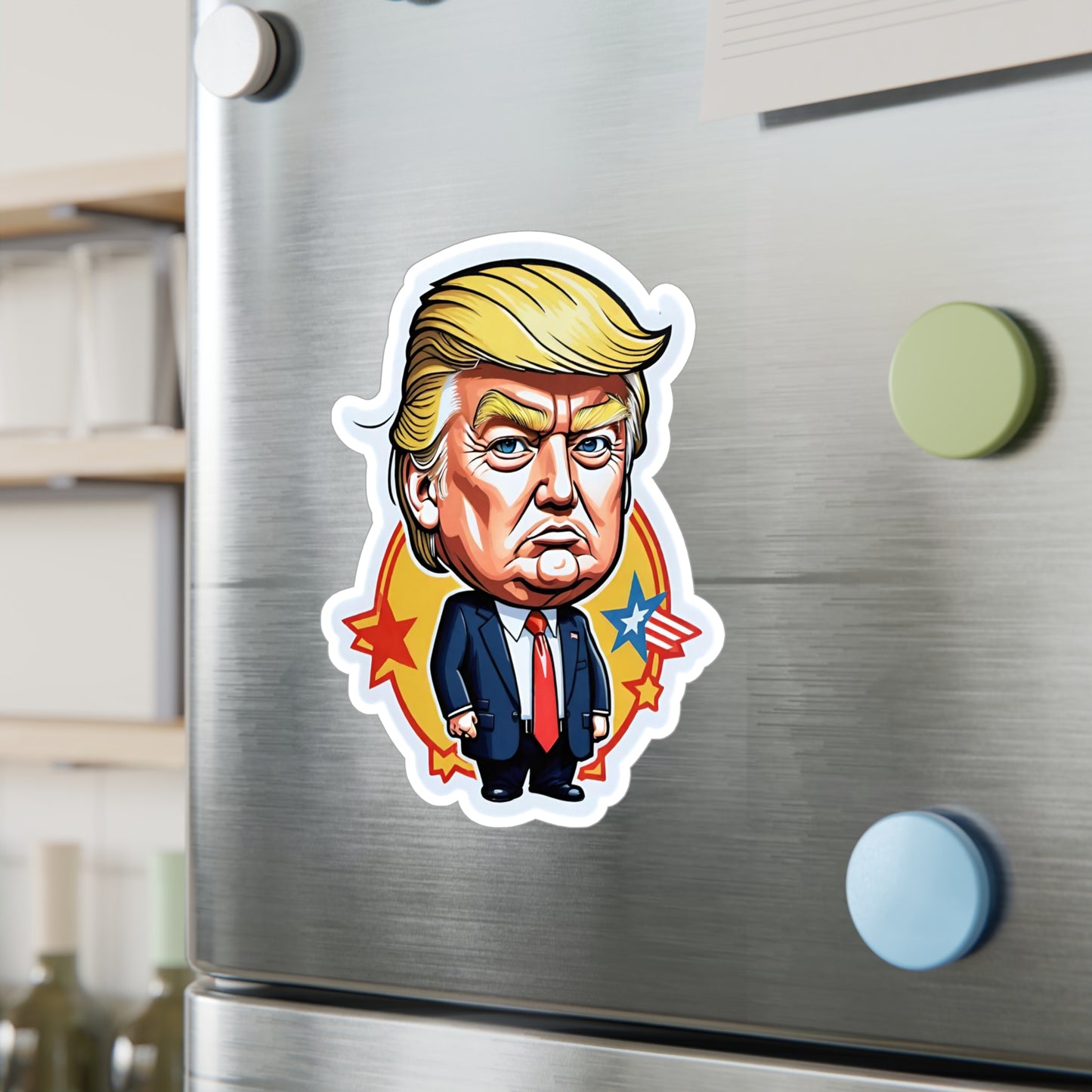 Cartoon Trump Vinyl Car Decal