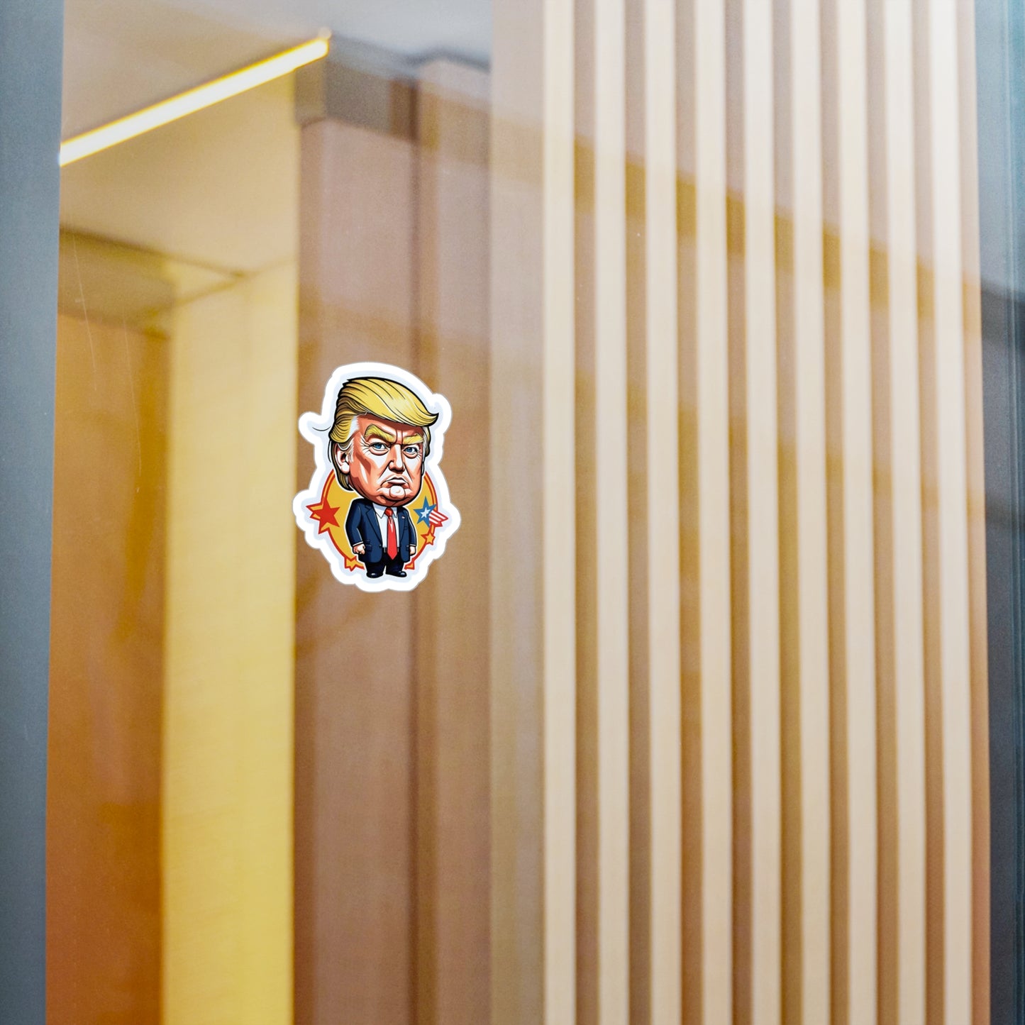 Cartoon Trump Vinyl Car Decal