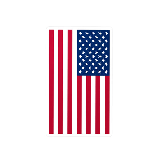 A USA flag sticker 